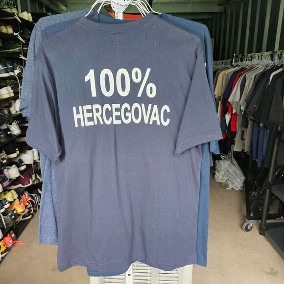Blue Short Sleeve Tee 100% Hercegovac - Picture 1 of 4